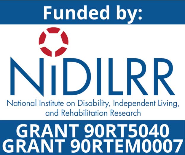 NIDILRR Funded Logo