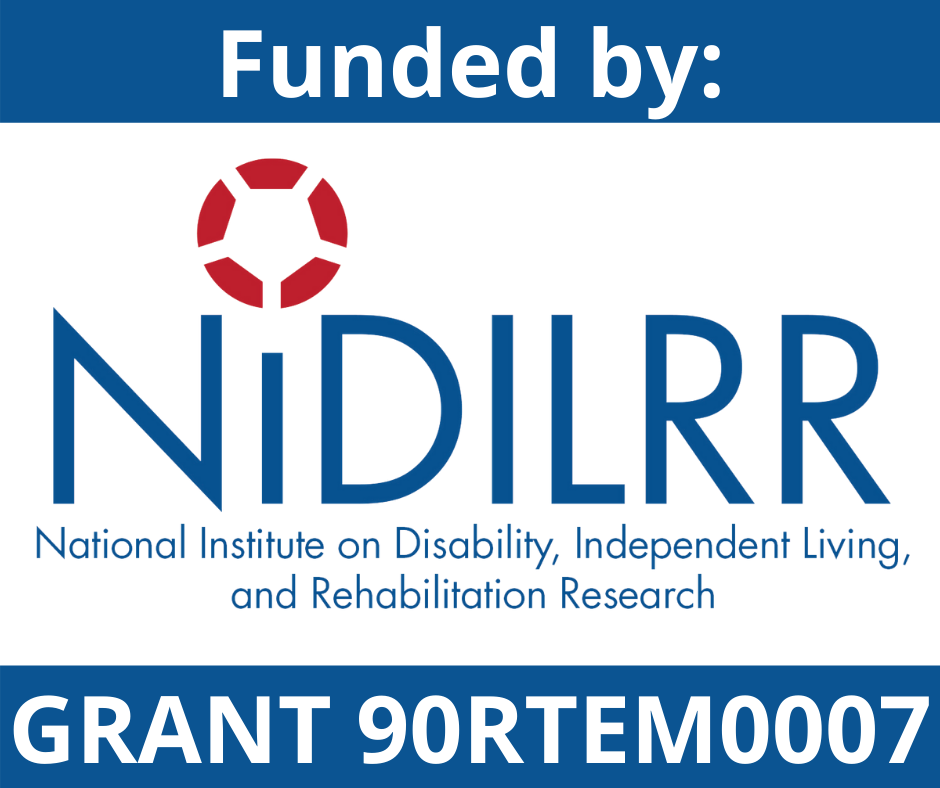 NIDILRR Funded Logo